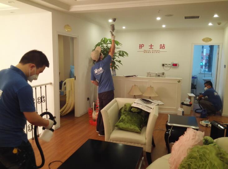 成都元辰美容醫院除甲醛治理施工展示